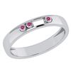 Certified 0.03Ctw Genuine Pink Tourmaline 14k White Gol