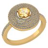 Certified 0.99 CTW Citrine And Diamond 14k Yellow Gold