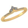 0.13 Ctw Diamond 14k Yellow Gold Halo Ring