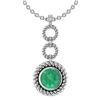 Certified 6.84 Ctw Emerald Necklace For womens New Expr