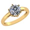 Certified 2.00Ctw Diamond 14k Yellow Gold Halo Ring G-H