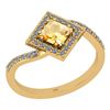 Image 1 : Certified 1.02 Ctw I2/I3 Citrine And Diamond 10K Yellow