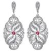 Certified 1.18 Ctw Pink Tourmaline And Diamond Wedding/