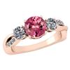 Certified 1.86 Ctw Pink Tourmaline And DiamondVS/SI1 3