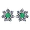 Certified 1.86 Ctw Emerald And Diamond 14k White Gold H