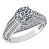Certified 2.04 Ctw Diamond Engagement /Wedding 14K Whit