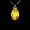 Certified 70.72 Ctw I2/I3 Lemon Topaz And Diamond 10K Y