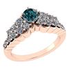 Image 1 : Certified 0.95 Ctw Treated Fancy Blue Diamond SI1/SI2 A