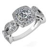Certified 1.83 Ctw Diamond Wedding/Engagement 14K White