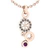 Certified 0.26 Ctw Amethyst And Diamond Octopus Styles
