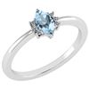 Certified 0.68 Ctw Blue Topaz And Diamond VS/SI1 Ring 1