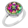 Certified 2.42 Ctw Mystic Topaz And Diamond VS/SI1 Halo