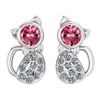 Certified 0.30 Ctw Pink Tourmaline And Diamond 14k Whit