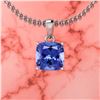 Certified 2.00 Ctw Tanzanite 14 K White Gold Solitaire