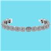 Certified 3.60 Ctw SI1/I2 Diamond 18K White Gold Bracel