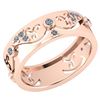Certified 0.17 Ctw Diamond VS/SI1 Filigree Bands 18K Ro