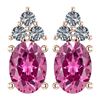 Certified 1.46 Ctw Pink Tourmaline And Diamond Wedding/