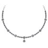 Certified 18.49 Ctw Diamond Necklace For Ladies 18K Whi