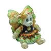 FLOWER BEAR PANSY JEWELED BOX