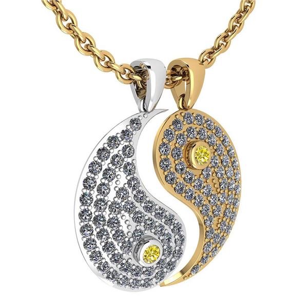 Certified 2.32 Ctw Treated Fancy Yellow Diamond VS/SI1