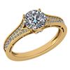 Image 1 : Certified 1.47 Ctw Diamond Wedding/Engagement 14K Yello