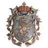 Image 1 : HERALDIC LION CREST SHIELD