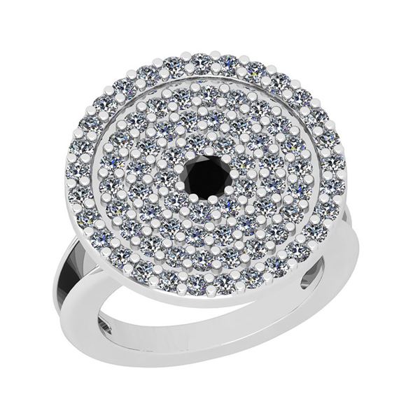 Certified 1.15 Ctw I2/I3 Treated Fancy Black And White