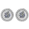 Image 1 : Certified 0.90 Ctw Diamond I1/I2 Solitaire Stud Earring