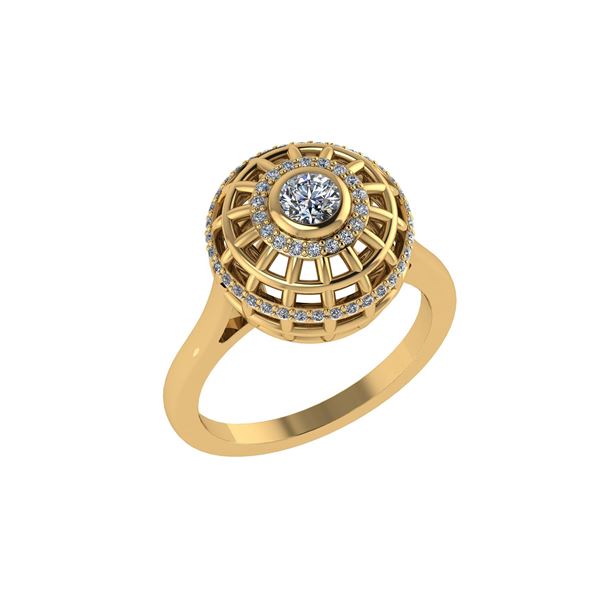 Certified 0.75 Ctw Diamond Engagement /Wedding 14K Yell