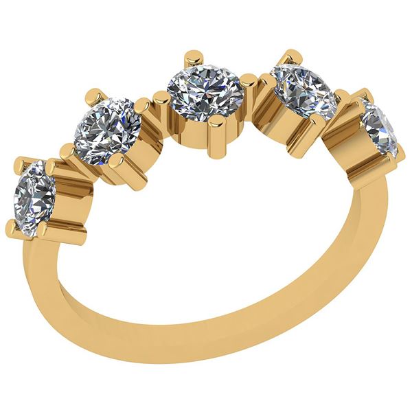 Certified 0.35 Ctw Diamond I1/I2 10k Yellow Gold Ring