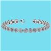 Image 1 : Certified 4.59 Ctw SI1/I2 Diamond 18K White Gold Bracel