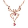 Image 1 : Certified 0.32 Ctw Pink Tourmaline And Diamond VS/SI1 S