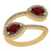 Image 1 : Certified 1.96 Ctw I2/I3 Garnet And Diamond 14K Yellow