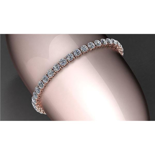 Certified 6.00 Ctw Diamond VS2/SI1 Tennis Bracelet 14K