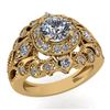 Image 1 : Certified 1.10 Ctw Diamond Wedding/Engagement 14K Yello