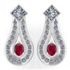 Image 1 : Certified 1.23 Ctw Ruby Diamond Wedding/Engagement 14K