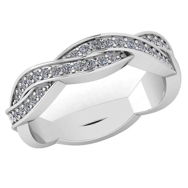 Certified 0.43 Ctw Diamond Bands VS/SI1 For womens New