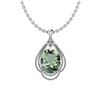 Image 1 : Certified 15.16 Ctw I2/I3 Green Amethyst And Diamond 10