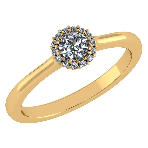 Certified 0.52 Ctw Diamond 14k Yellow Gold Ring (VS/SI1