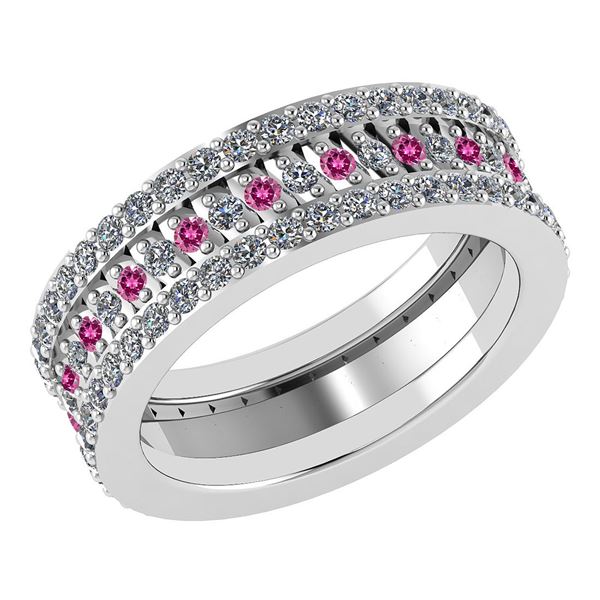 Certified 1.41 Ctw Pink Tourmaline And Diamond 14k Yell