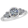 Image 1 : Certified 1.05 Ctw Diamond I1/I2 Vintage Style Wedding
