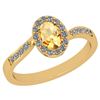 Image 1 : Certified 0.67 Ctw I2/I3 Citrine And Diamond 10K Yellow