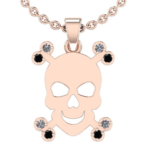 Certified 0.20 Ctw SI2/I1 Treated Fancy Black & White D