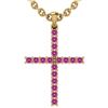 Image 1 : Certified 0.54 Ctw Pink Tourmaline 18k Yellow Gold Pend