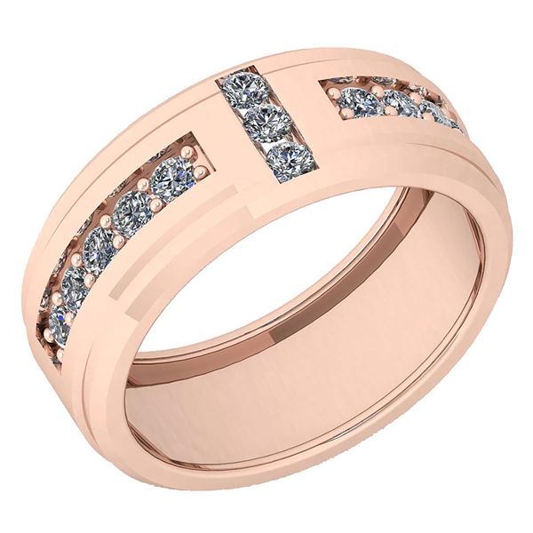 Certified 0.39 Ctw Diamond VS/SI1 Engagement Band Ring