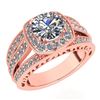 Image 1 : Certified 1.96 Ctw Diamond Wedding/Engagement 14K Rose