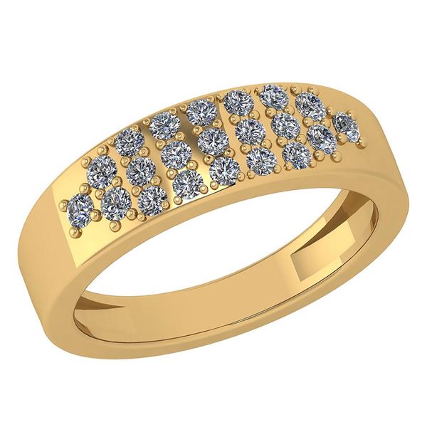 Certified 0.39 Ctw Diamond Wedding/Engagement Style 14K