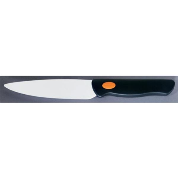 5in. UTILITY KNIFE: BLACK HNDLE / WHITE BLADE