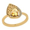 Image 1 : Certified 0.79 Ctw I2/I3 Citrine And Diamond 10K Yellow