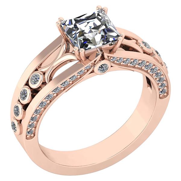 Certified 1.53 Ctw Diamond Wedding/Engagement Style 14k